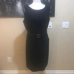 Axcess by Liz Claiborne Career West Black Dress w/Side Pockets fully lined-12